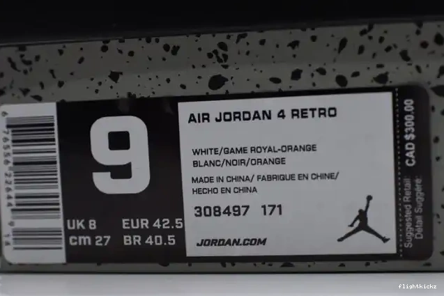 Bright White Crimson-Royal 4 Jordan Air 308497-171 Blue 0425